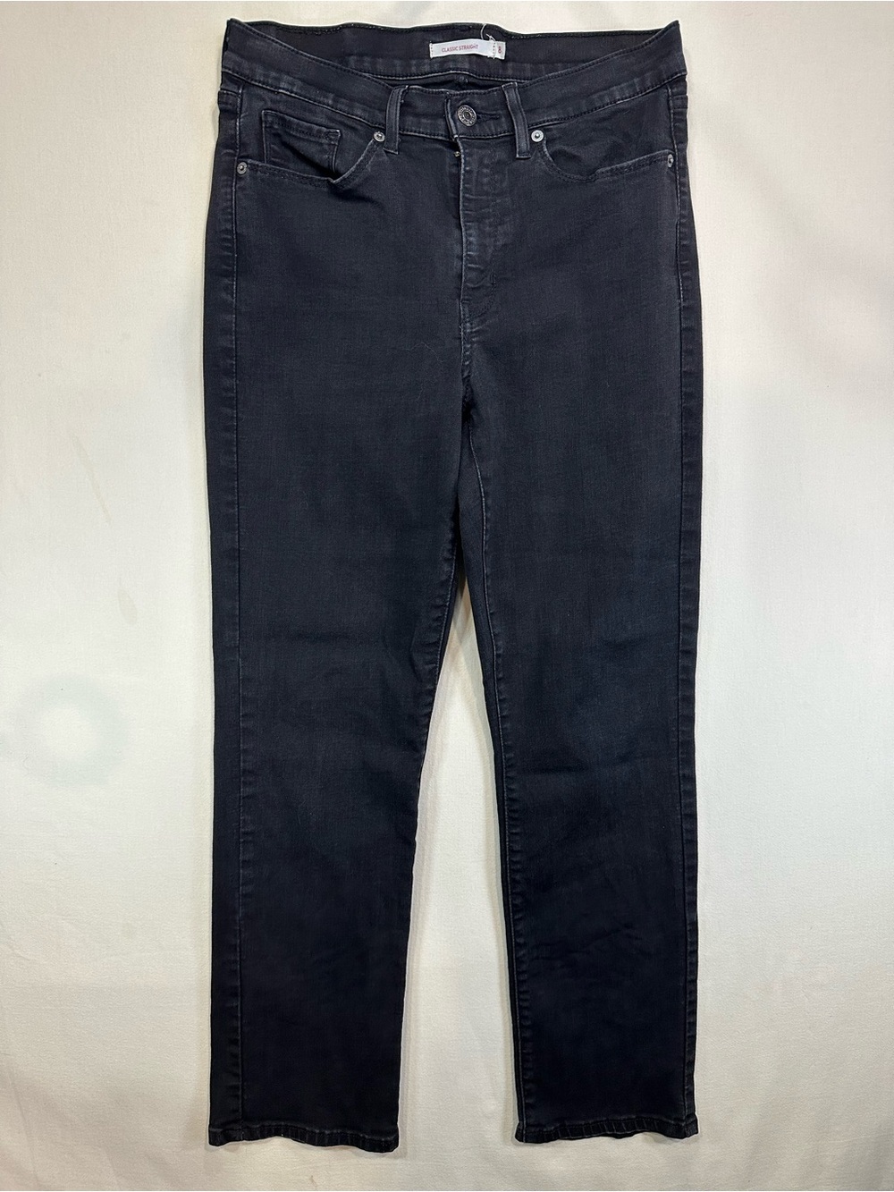 Levi's Women’s Classic Straight Jeans Black Size 8S EUC